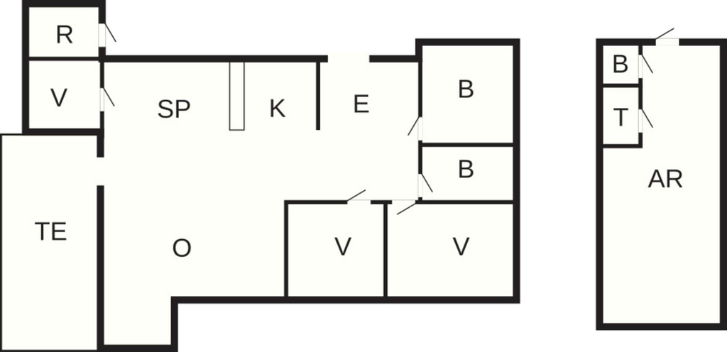 Floor plan, 4 Star Holiday Home in Spottrup, Skive