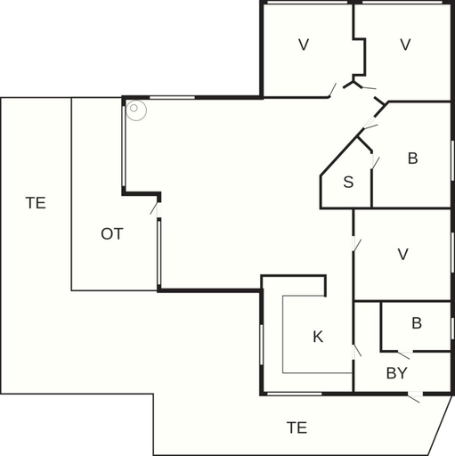 Floor plan, 4 Star Holiday Home in Ebeltoft, Syddjurs