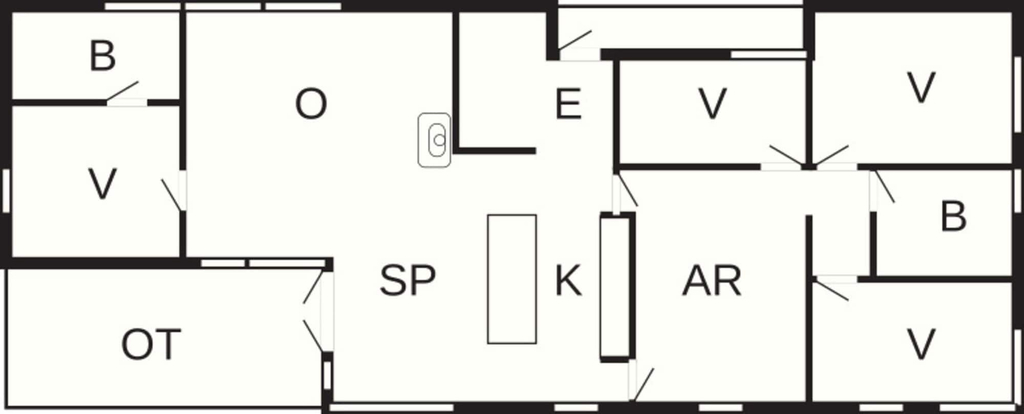 Floor plan, 8 Person Holiday Home in Hornbaek-by Traum, Helsingør
