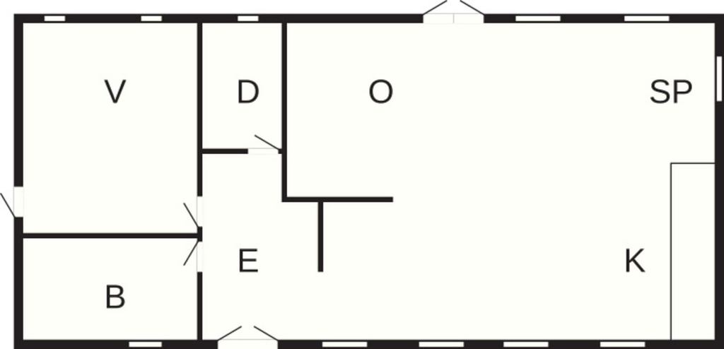 Floor plan, 6 Person Holiday Home in Varde, Varde