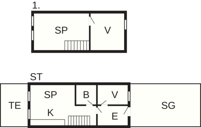 Floor plan, 5 Person Holiday Home in Nibe, Aalborg