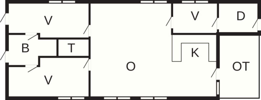 Floor plan, 8 Person Holiday Home in Kirke Hyllinge, Lejre