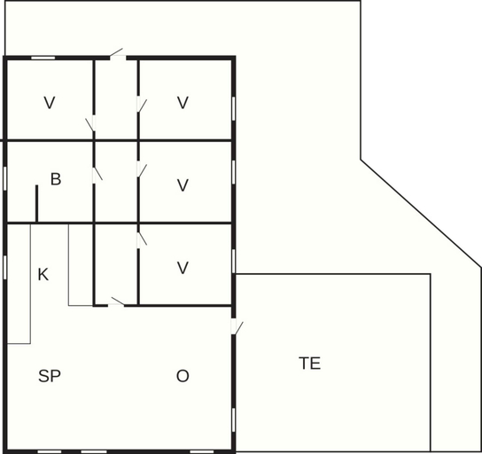 Floor plan, 5 Person Holiday Home in Borkop, Vejle