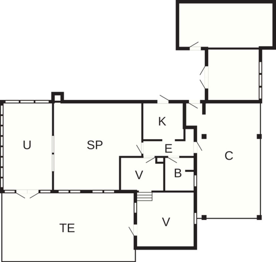 Floor plan, 6 Person Holiday Home in Hornbaek, Helsingør