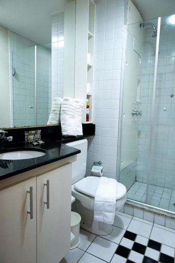Bathroom, Flat Hotel Congonhas, São Paulo