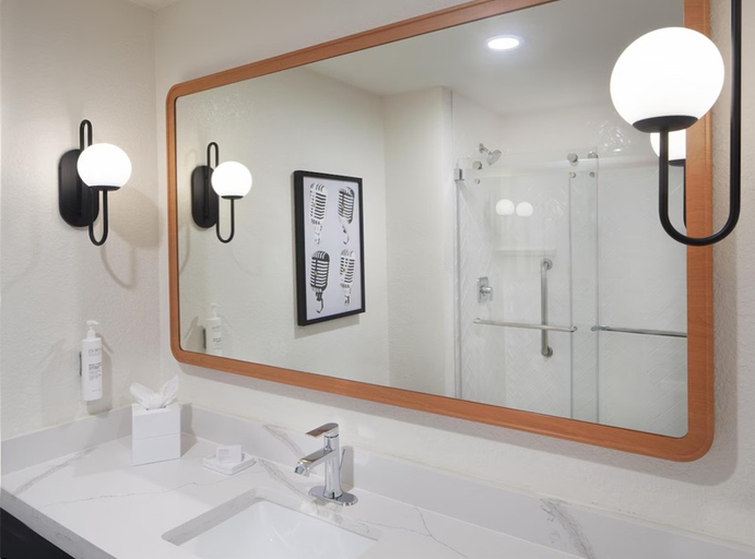 Bathroom 4, Hampton Inn by Hilton Tampa Fairgrounds Casino, Hillsborough