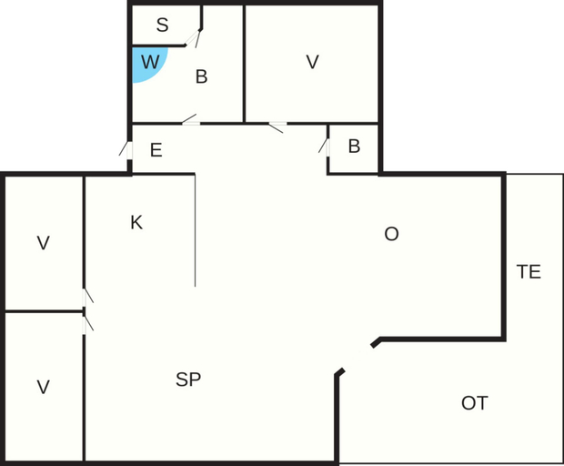 Floor plan, 4 Star Holiday Home in Vestervig-by Traum, Thisted