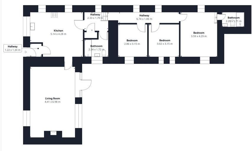 Room 2, Host Stay Blue Barn, Northumberland