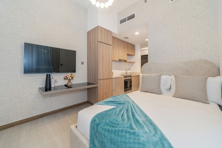 Bedroom 3, Charm Studio – Fully Furnished with Style, Dubai