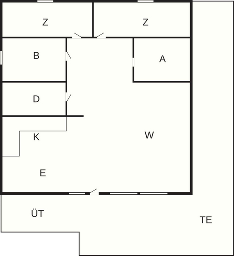 Floor plan 2, 5 Person Holiday Home in Thisted, Thisted