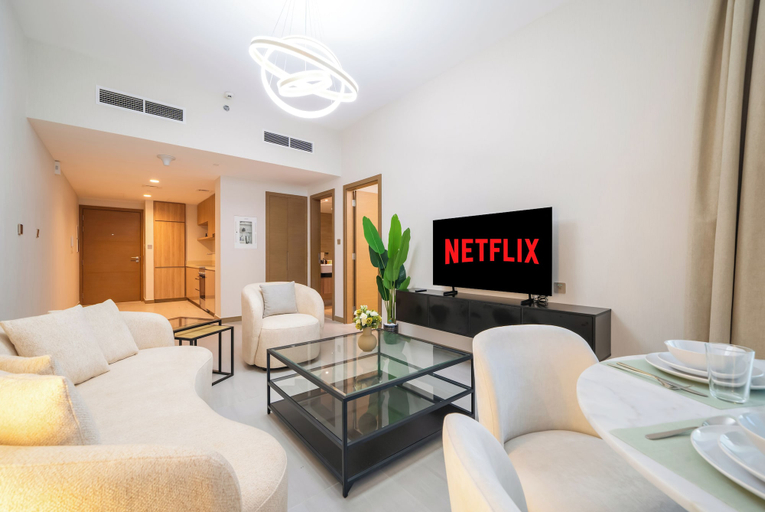Bedroom, Indulge in Luxury 1BR Unit at Missoni Urban Oasis, Dubai