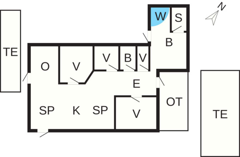 Floor plan, 8 Person Holiday Home in Ebberup, Assens