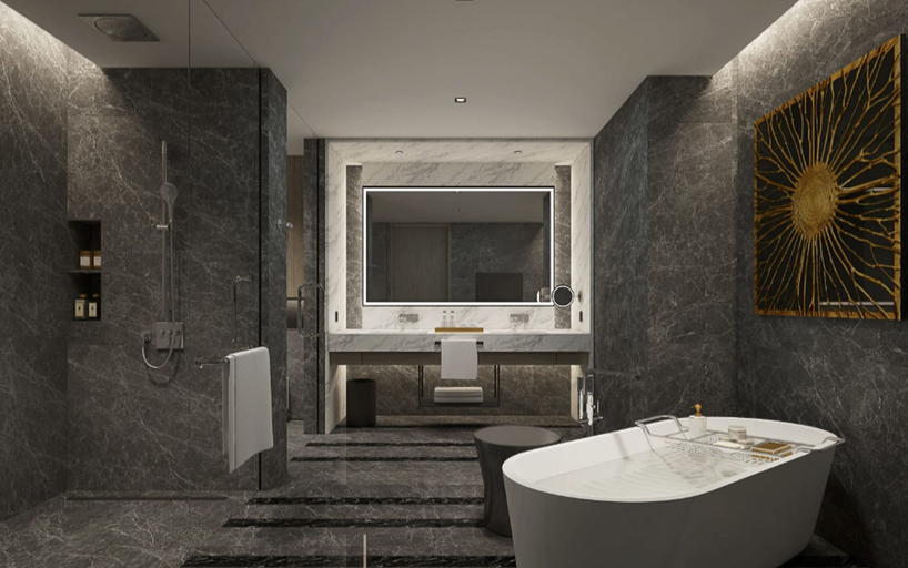 Bathroom 5, Hilton Bengaluru Embassy Manyata Business Park, Bangalore