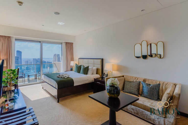 Bedroom 2, Amazing Studio, Address Marina., Dubai