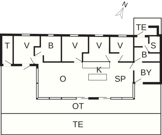Floor plan, 8 Person Holiday Home in Knebel, Syddjurs