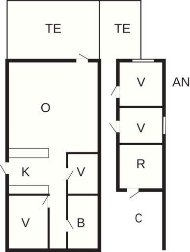 Floor plan, 8 Person Holiday Home in Bjert-by Traum, Kolding
