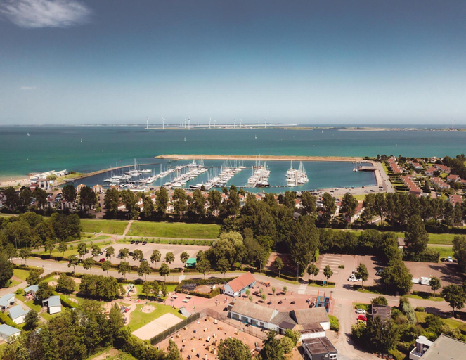 View from property 4, Cozy Chalet w/ Terrace, Noord-Beveland