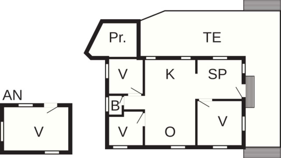 Floor plan, 7 Person Holiday Home in Jaegerspris, Frederikssund