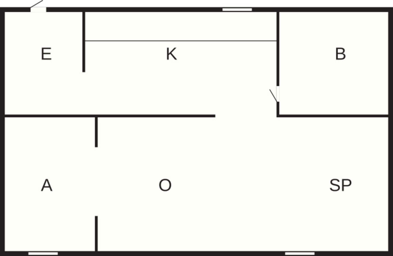Floor plan, 4 Person Holiday Home in Ystad-by Traum, Ystad