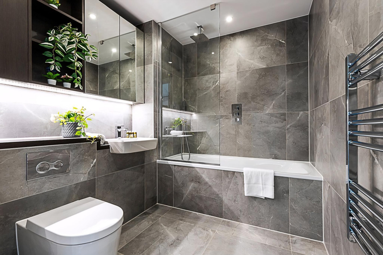 Bathroom, Sky-High Studio with Stunning Views, London