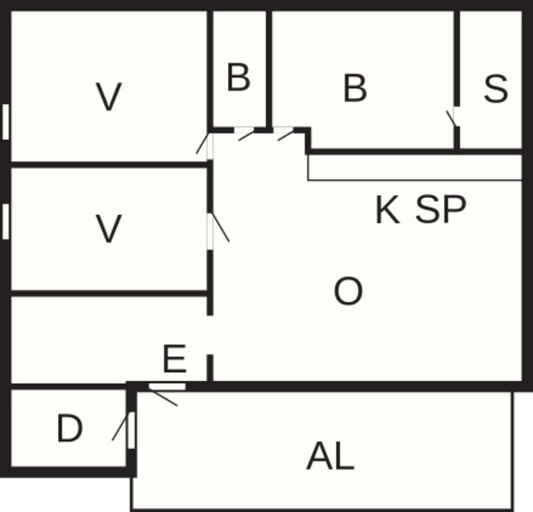 Floor plan, 7 Person Holiday Home in Salen, Malung