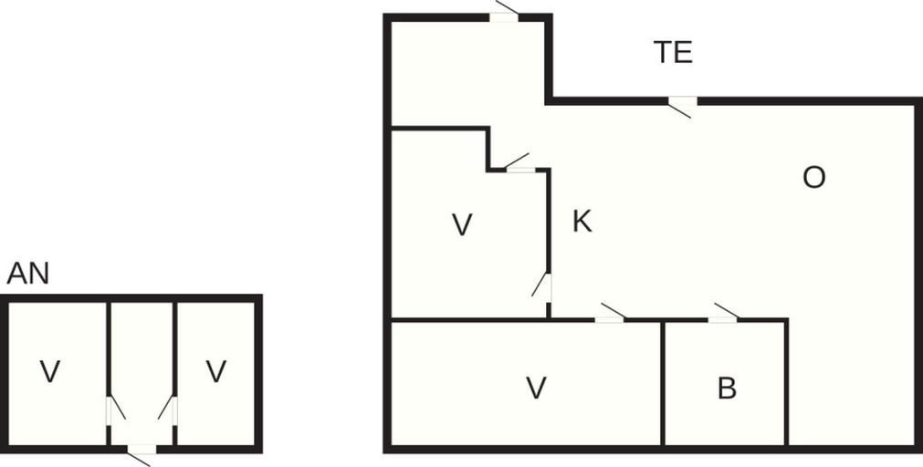 Floor plan, 6 Person Holiday Home in Vejby, Gribskov