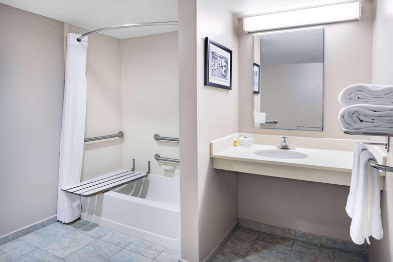 Bathroom 4, Super 8 by Wyndham Mount Laurel, Burlington