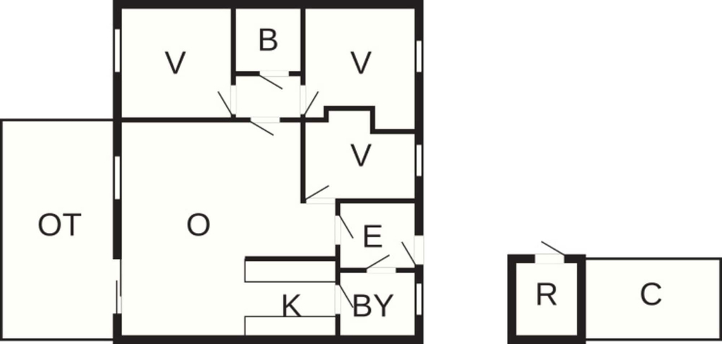 Floor plan, 6 Person Holiday Home in Pandrup, Jammerbugt