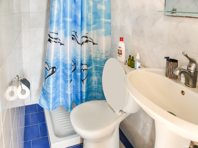 Bathroom, Alluring Holiday Home in Syros with Barbecue, South Aegean
