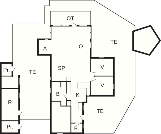 Floor plan, 4 Star Holiday Home in Sjolund, Kolding