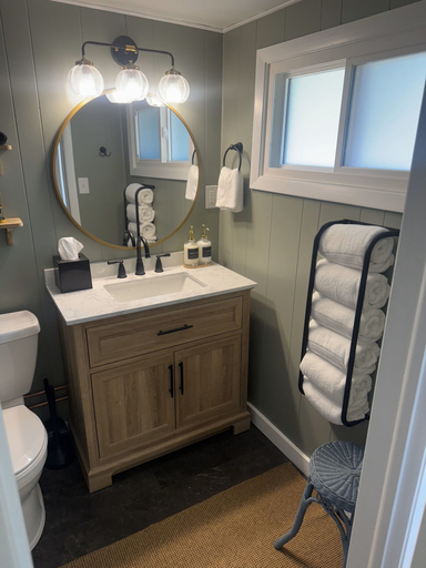 Bathroom, Waubee Lake Remodeled Cozy Cottage on ATV Trails, Oconto