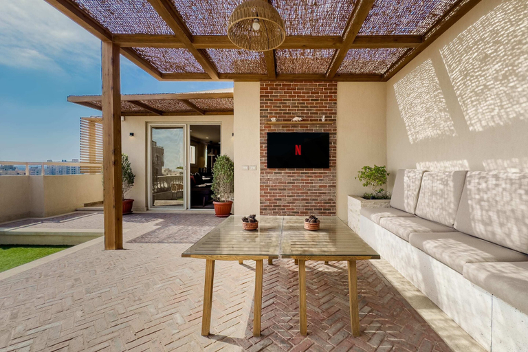 Exterior & Views 2, Xuru Stays I The 1bdr Rustic Rooftop w/ Wow Outdoor Terrace, Heliopolis