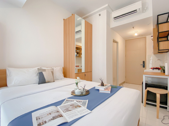 Bedroom 3, Comfort Minimalistic Studio at Tokyo Riverside PIK 2 Apartment, Tangerang