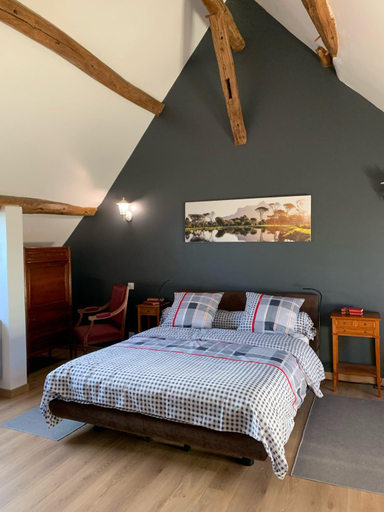 Bedroom, Le relais de poste Valero, Eure-et-Loir
