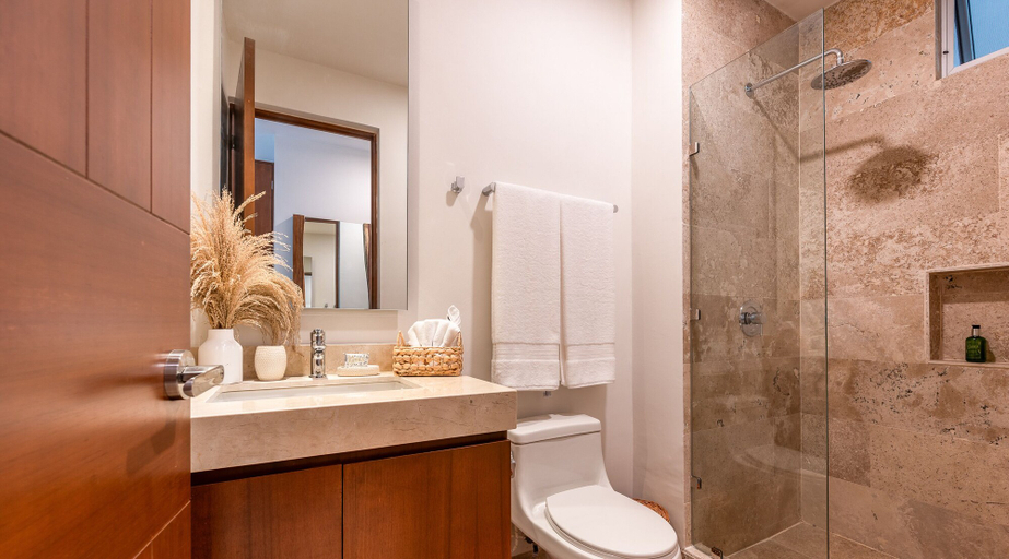Bathroom 3, NHOA 302C 1BR Top Jungle View Aldea Zama, Cozumel
