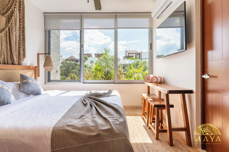 Bedroom 2, NHOA 305B Lux 1BR Pool View Aldea Zama, Cozumel
