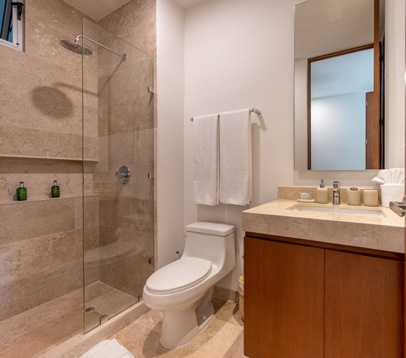 Bathroom 3, NHOA 209A Lux 2BR Pool View Aldea Zama, Cozumel