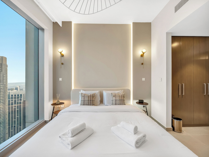 Bedroom 2, Panoramic Views from Forte by Propigo, Dubai