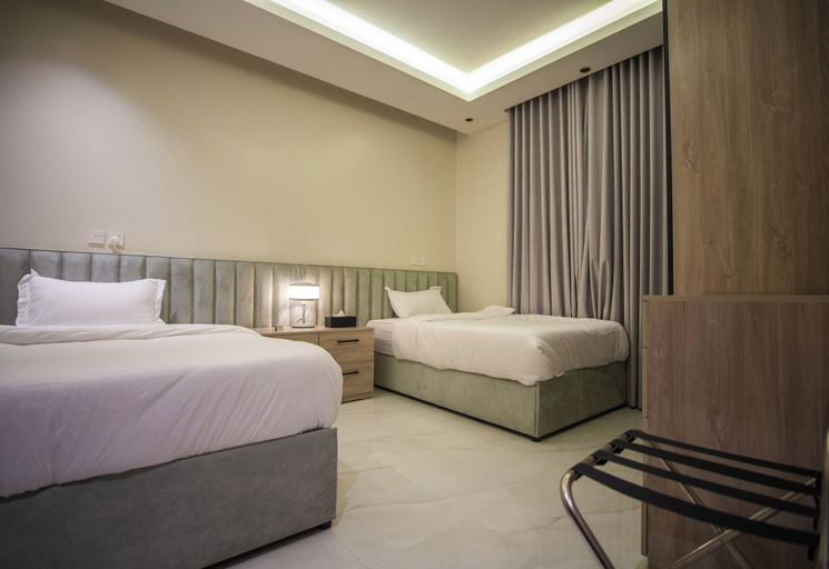 Bedroom 2, Elite One-Bedroom Apt AlRimal-3, Riyadh
