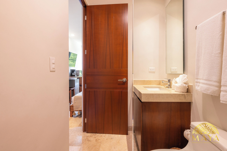 Bathroom 4, NHOA 303B 1BR Condo Pool View Aldea Zama, Cozumel