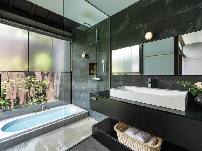 Bathroom 3, Souhi Machiya House, Kyoto