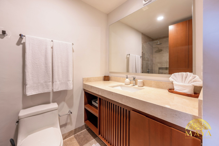 Bathroom, NHOA 309B Lux 1BR  Pool View Aldea Zama, Cozumel