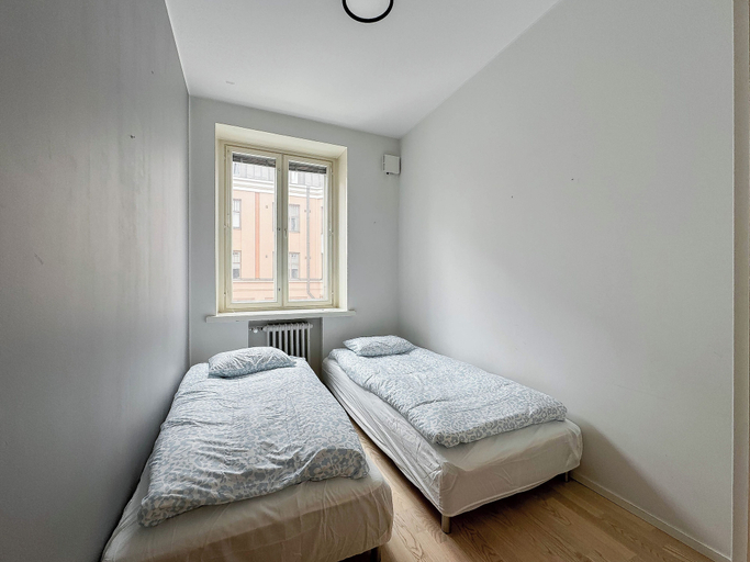 Bedroom 3, Stylish Downtown 2BR Flat with Sauna and Work Area, Uusimaa