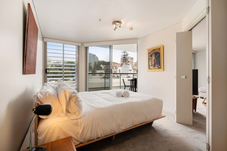 Bedroom 2, Apartment in Iconic Fingerwharf, Sydney