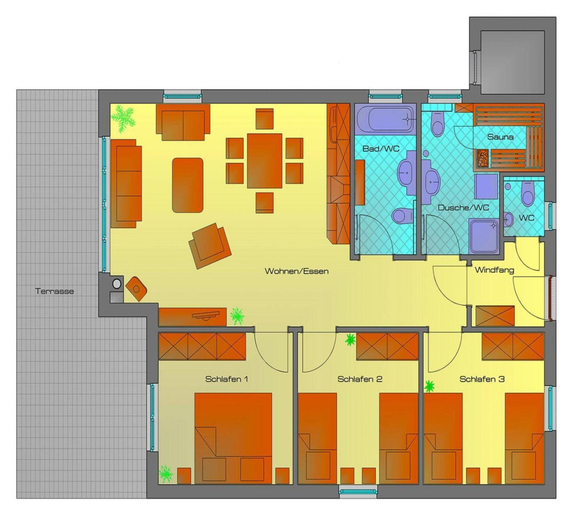 Floor plan, Holiday Home in Markkleeberg, Leipzig
