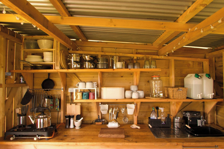 Private kitchen, Glamping Pod - Sleeps 2 - Pets - Parking - Wifi, Ceredigion