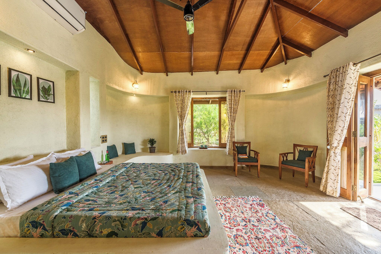 Bedroom, Cosmicstays Joshet Farmstay, Pune