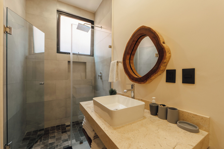 Bathroom 3, Aldea Savia hideaway in Tulum, Cozumel