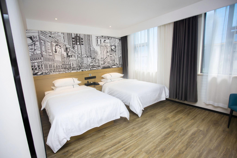 Bedroom 2, City Comfort Inn Yichang Zigui Three Gorges Dam Binhu, Yichang