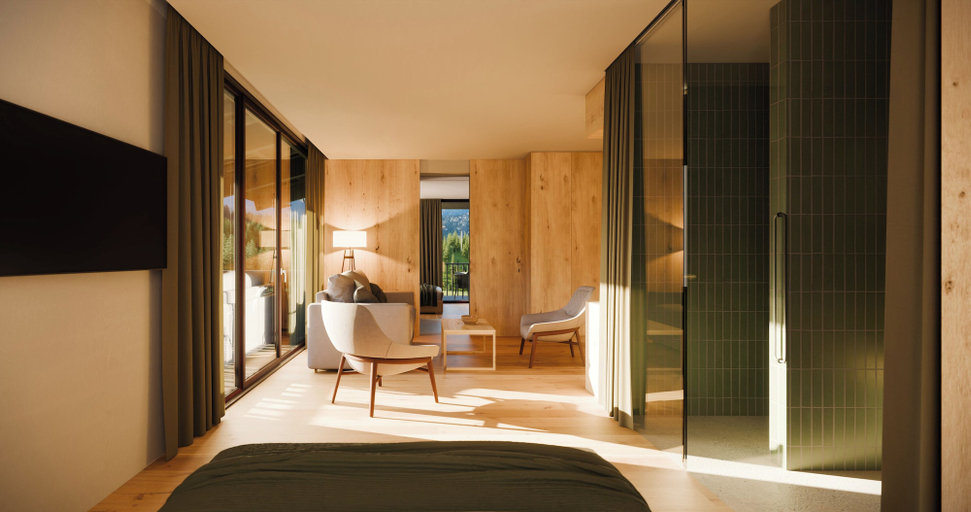 Bedroom 2, Alma Alpina Lodge, Bolzano